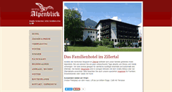 Desktop Screenshot of hotel-alpenblick.info