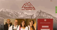 Desktop Screenshot of hotel-alpenblick.de