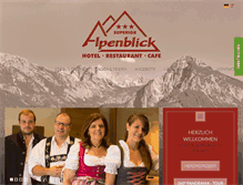 Tablet Screenshot of hotel-alpenblick.de